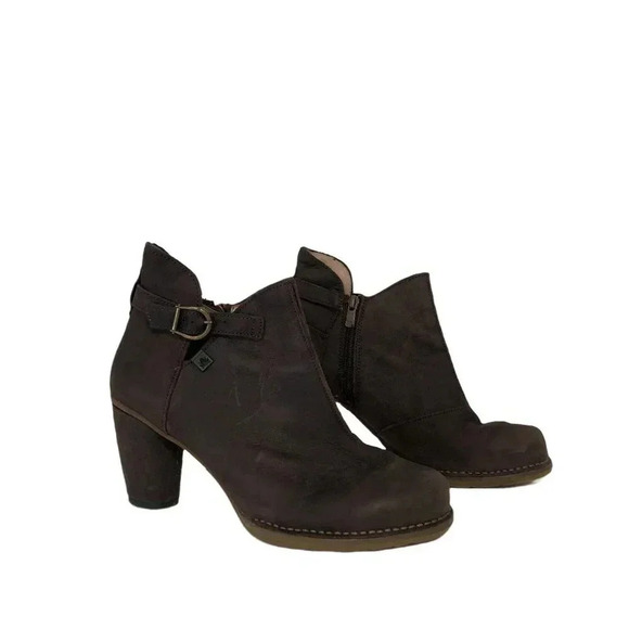 IN BOX Leather Spain El Naturalista Colibri Ankle Boots Size 8.5 Brown Casual - Picture 1 of 10